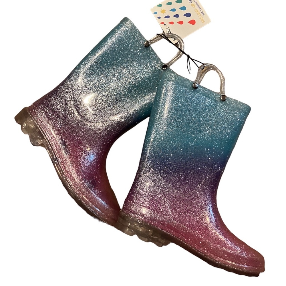 Light up rain boots